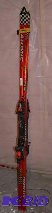 lot 12 image: Atomic skis with bindings 193 Beta Race 10.26...