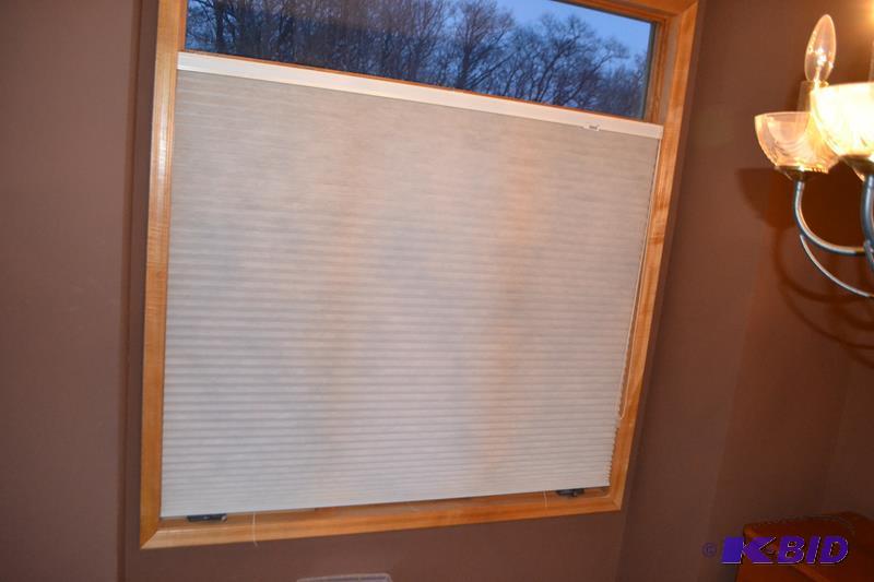 lot 120 image: Window blind 59x70" wide front room, bri...