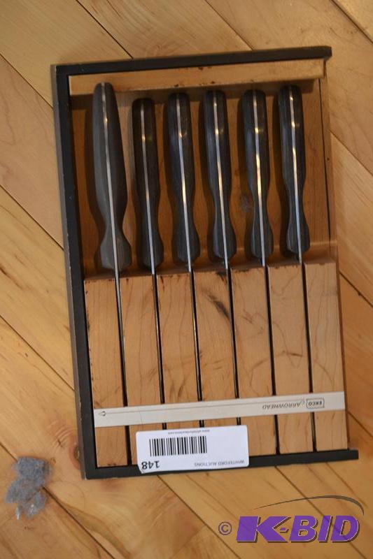 lot 148 image: Ekco Arrowhead steak knife set...