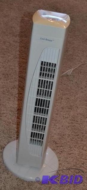 lot 189 image: Cool-Breeze tower fan model FS16-S2 working c...