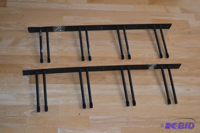 lot 195 image: Metal wall hangers 30x9"...