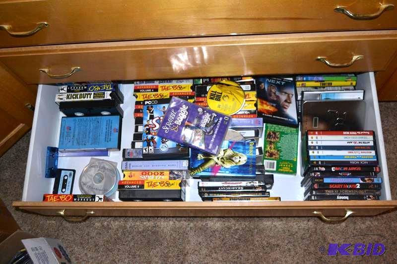 lot 211 image: DVD VHS &nbspmovies, exercise videos Approxi...