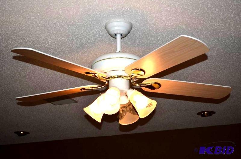 lot 221 image: 2 Ceiling fans with wireless remote- please b...