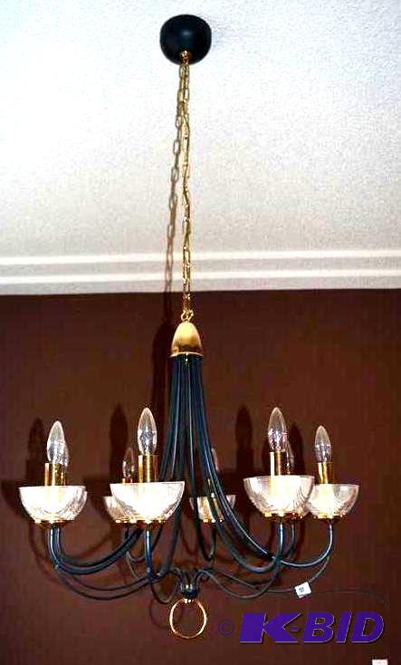 lot 3 image: Decorative hanging light 24x60" Bring to...