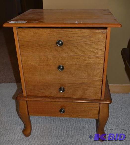 lot 30 image: Game cabinet wooden 24x18x16"...