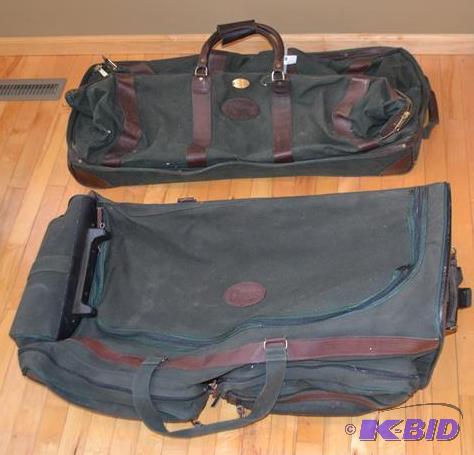 lot 31 image: Two Orvis&nbspRolling duffel bag suitcase, l...