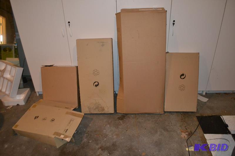 lot 51 image: Shelving and cabinets, dressers new in unopen...