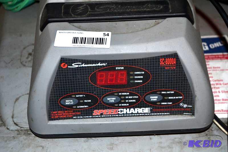 lot 54 image: Schnmacher&nbspSpeedcharge model SC800A ...