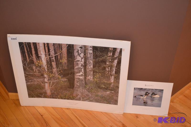 lot 75 image: Totems of the North print by Robert R. C0pple...