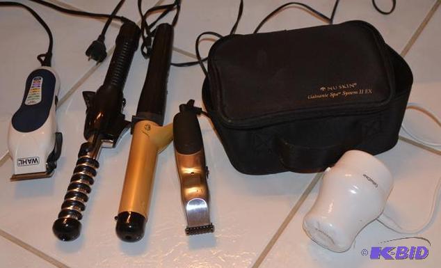 lot 89 image: 2 hair cutters &nbspWahl 2 curling irons &nb...