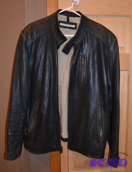 lot 97 image: Leather Cuir Jacket by Andrew Marc made in In...