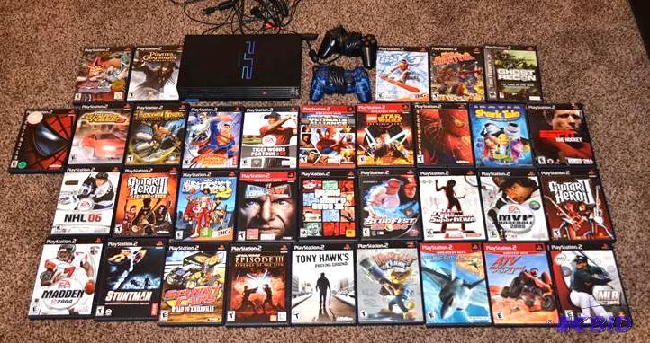 lot 12 image: Sony Play Station 2 Model SCPH 50001 & 32...