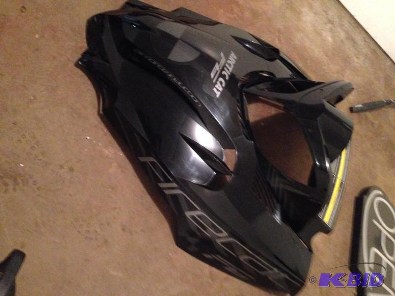 lot 4 image: F6 Arctic Cat Hood Black Looks New...