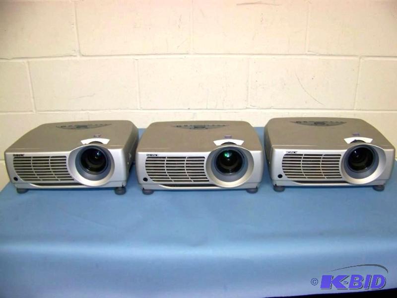 lot 55 image: (3) Sony, LCD, Computer and Video  Home Theater Projectors