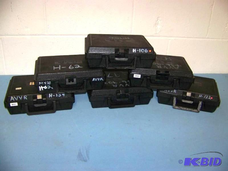 lot 62 image: (6) Small, Plastic, Foam Lined Cases