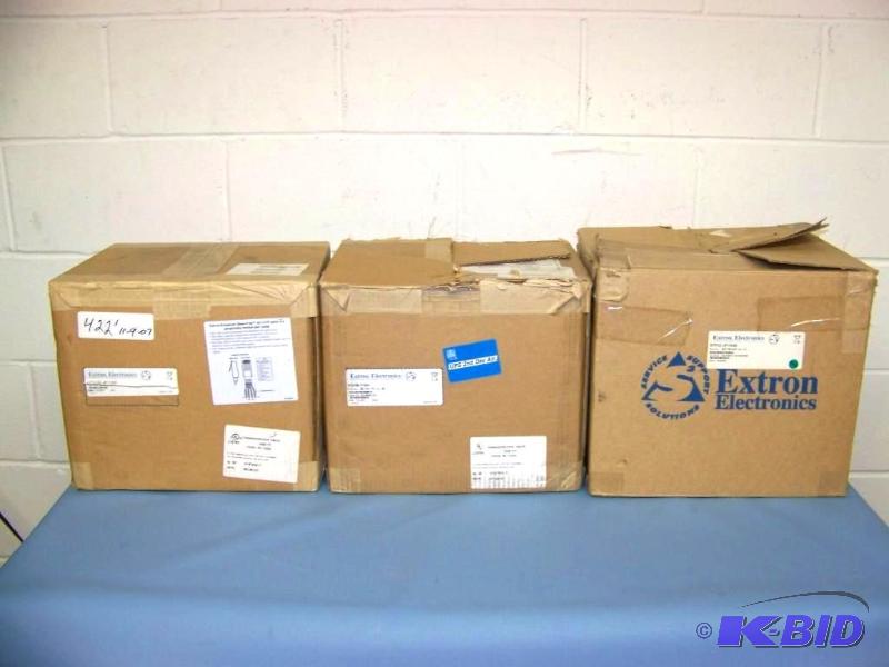 lot 75 image: (3 partial) Boxes of Extron Electronics, CommunicationsElectronicsComputerVideoAudio Cable