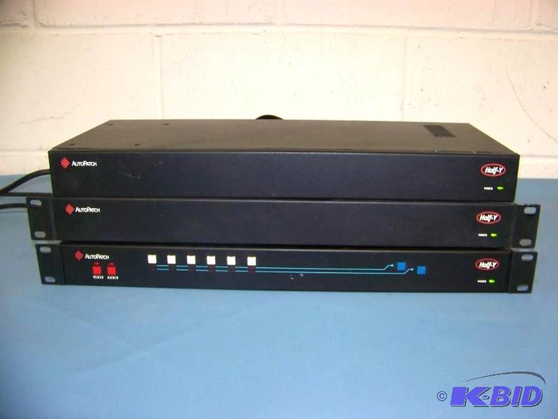 lot 79 image: (3) AutoPatch, Half-Y, VideoStereo Audio Switchers
