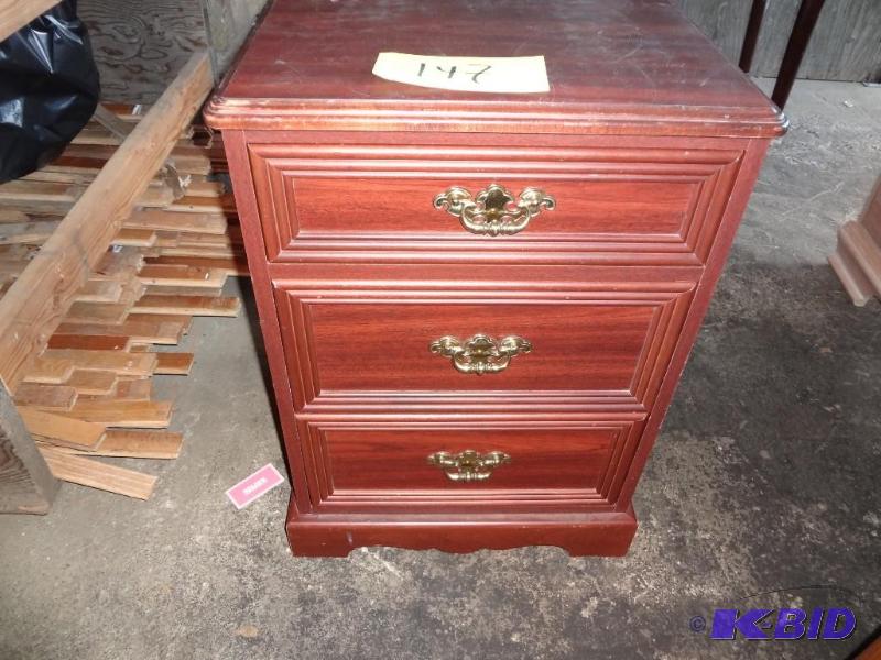 Wood Three Drawer