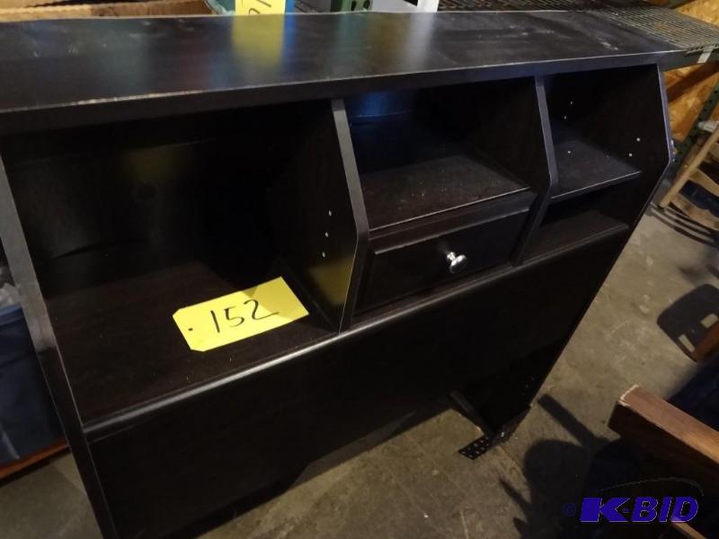 Dark Single HeadboardShelf