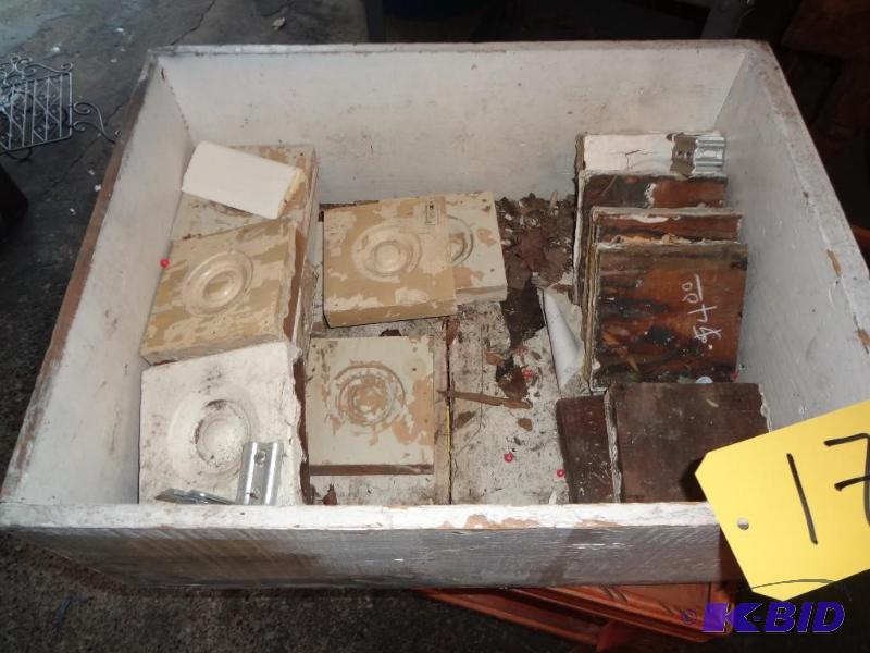 Box of Old and New Wood Trim Pieces