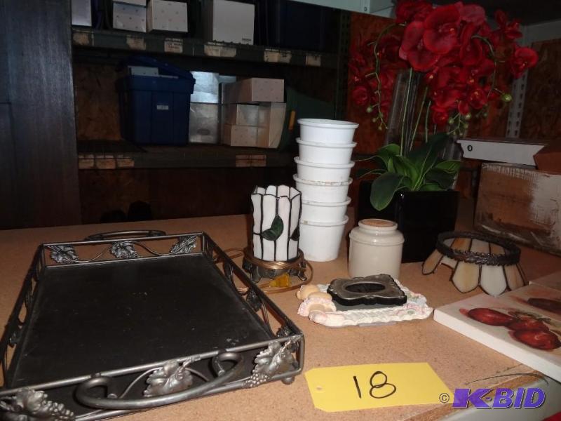Tray, Flower, Lamp, Stuff