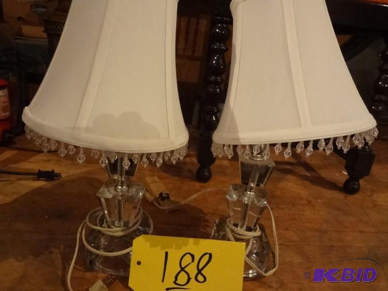 Pair of Crstal Lamps