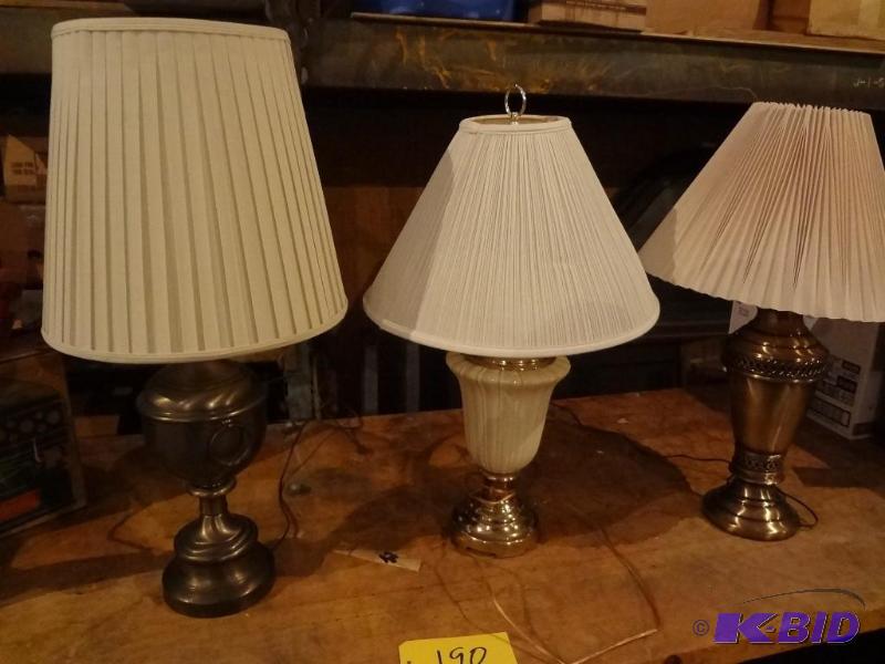 Three Table Lamps