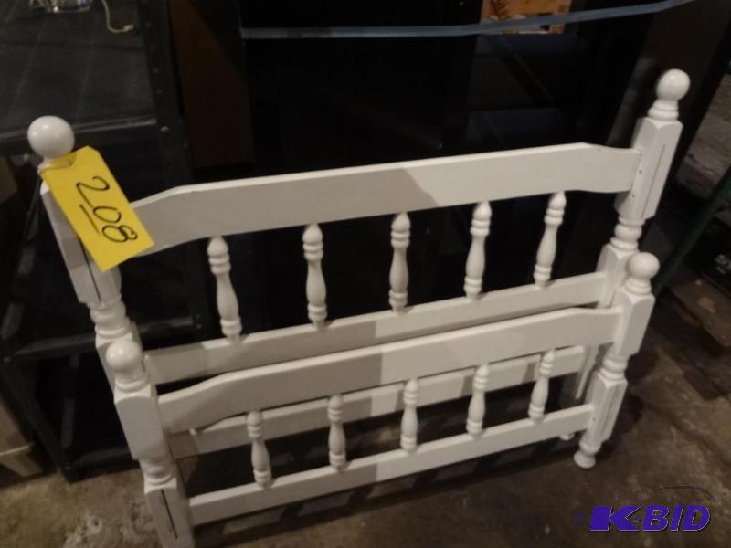 White Single Bed