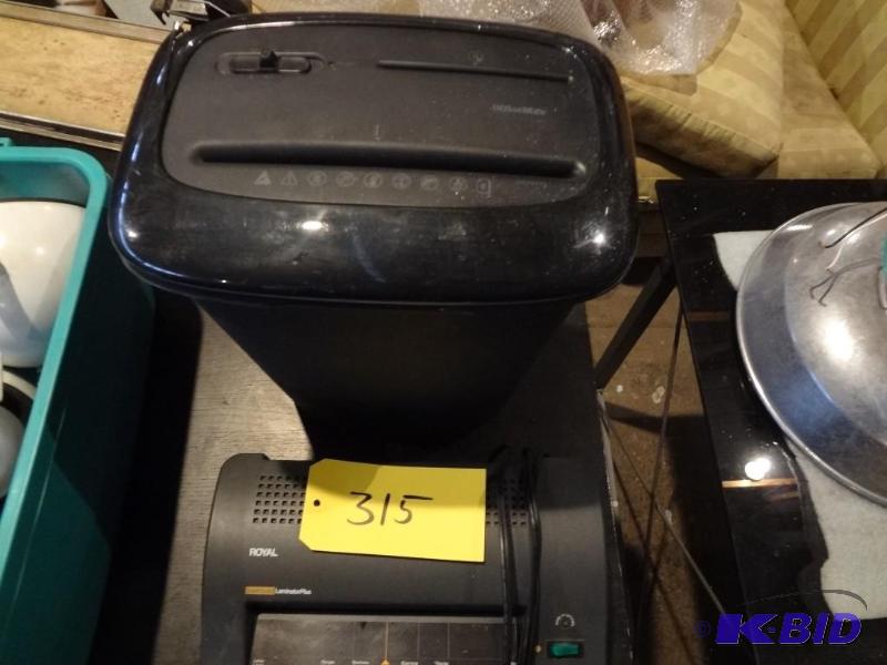 Shredder, Laminator
