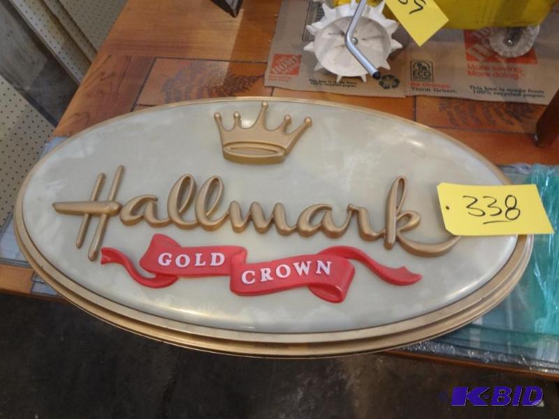 Hallmark Display Sign