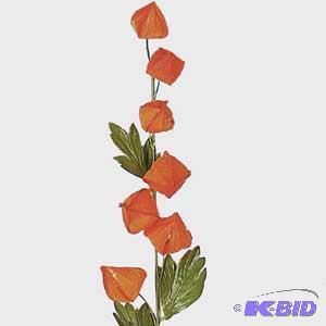 Chinese lantern Spray  Silk Flowers