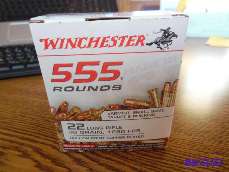 Winchester 22 Long Rifle -555 Rounds -Shippin...
