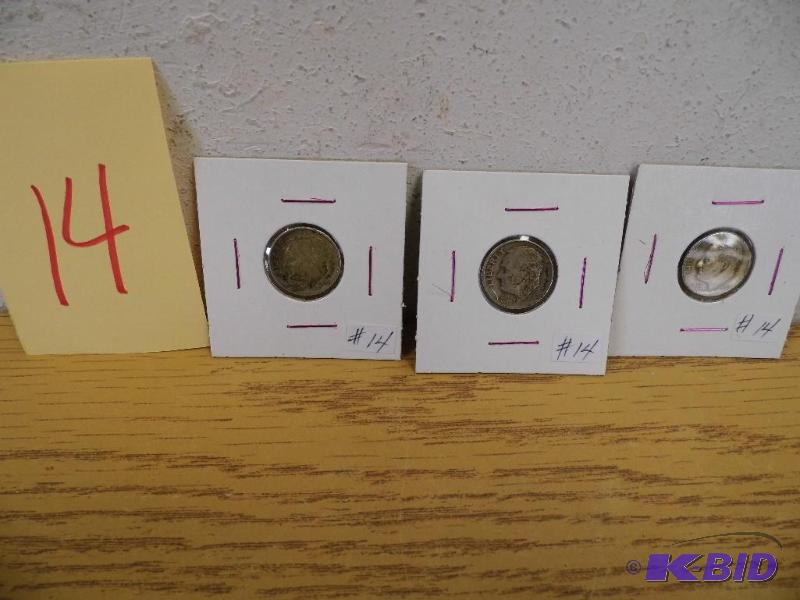 3 Roosevelt Dimes