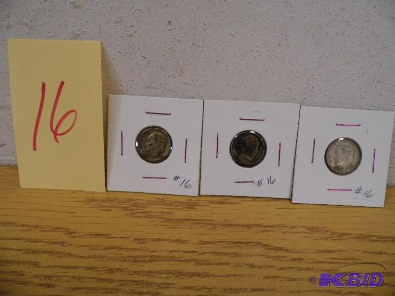 3 Roosevelt Dimes