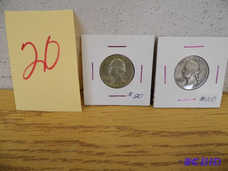 2 Washington Quarters