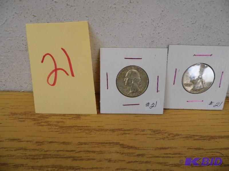 2 Washington Quarters