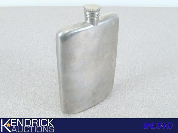 Antique Abercrombie & Fitch Co New York Pewter 8 oz. Flask