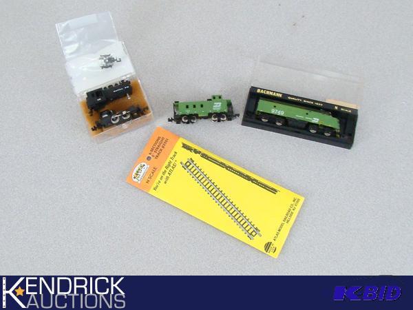 Lot of Bachmann N-Scale Trains, and Atlas N-Scale Track