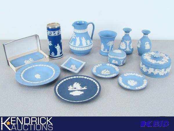 Large Lot of AntiqueVintage Wedgwood Jasperware