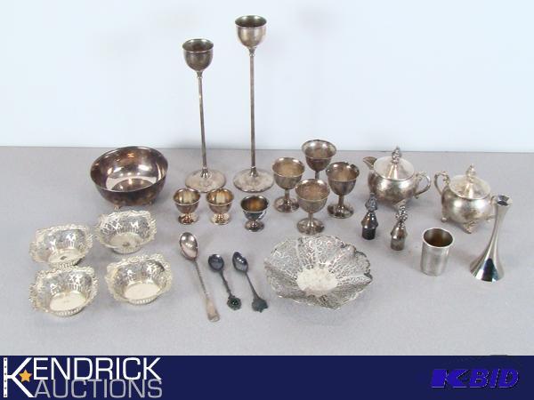 Lot of Ornate Silver Plated Items