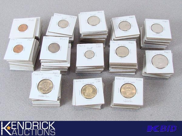 Large Collection of Carded US Coins