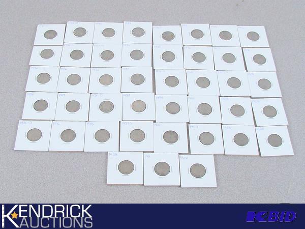 Lot of 20 Carded V Nickels, and 23 Carded Buffalo Nickels