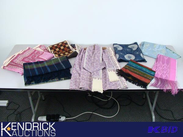 Lot of High End Hand Woven Fabric Including Silk