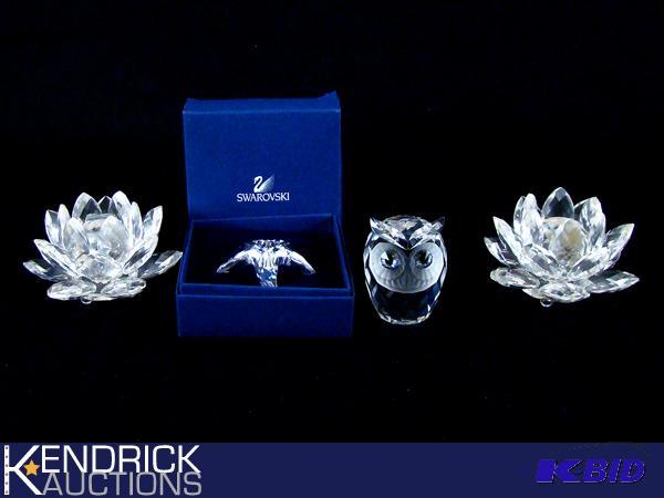 4 Swarovski Crystal Figurines