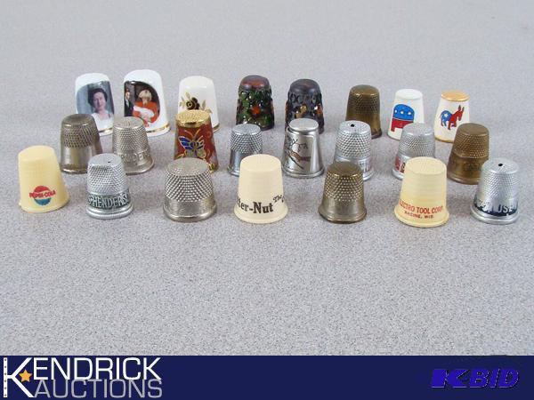 Lot of 23 Vintage Collectible Thimbles
