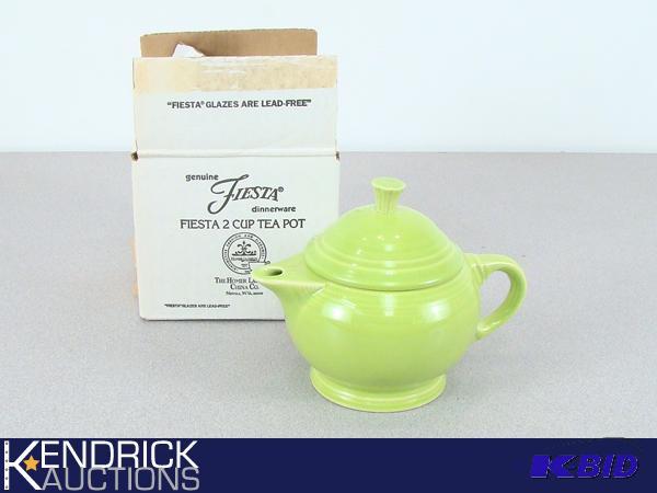 Vintage New old Stock Fiesta Dinnerware 2 Cup Tea Pot with Original Box