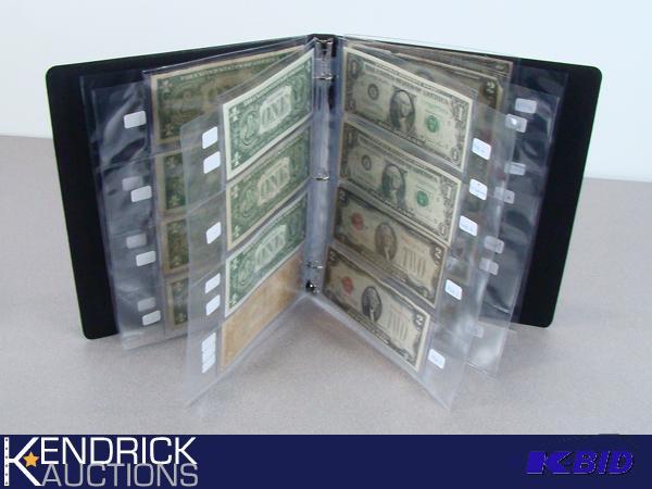 Notebook of Vintage Collectible US Currency Notes