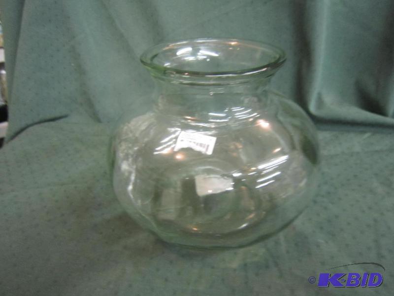 Clear Round Vase
