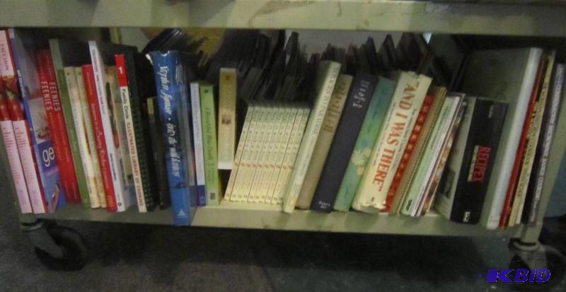 Shelf of Books - includes lots of cookbooks some new
