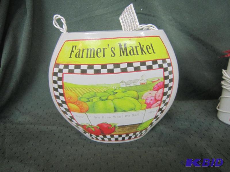 NEW Farmer Market Lighted Vase